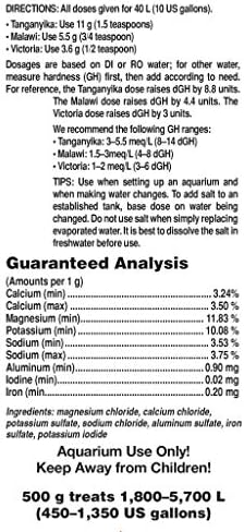 Cichlid Lake Salt, 500 g / 1.1 lbs