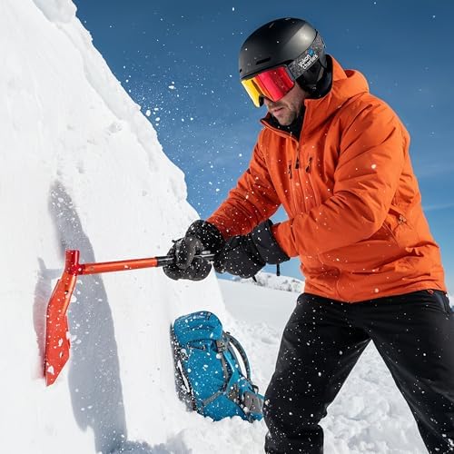 Yukon Charlie's Collapsible Snow Shovel, Lightweight Snow Shovel for Camping, Car, Emergency Kit
