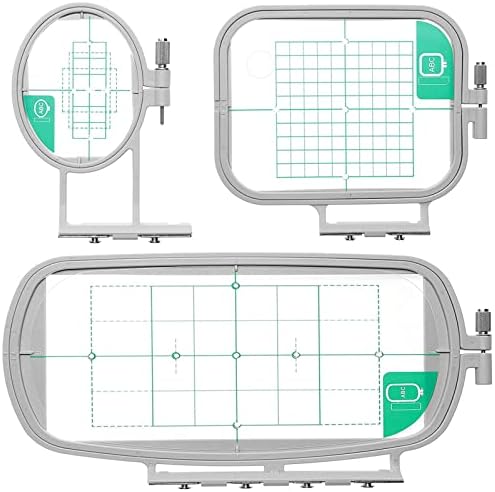 YEQIN Embroidery Hoops 3 in 1 Set (SA431+SA432+SA434) for Brother SE625 SE600 SE425 SE400 PE550D PE540D PE535 PE525 PE500 LB5000 LB7000 LB6800