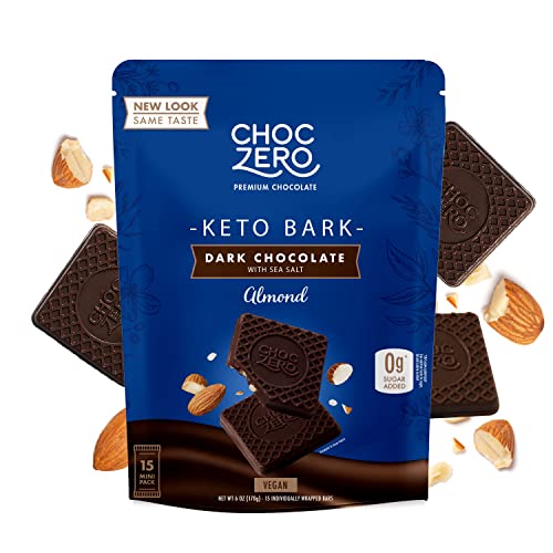 Choczero, Bark Almond Dark Chcolate Sea Salt, 6 Ounce