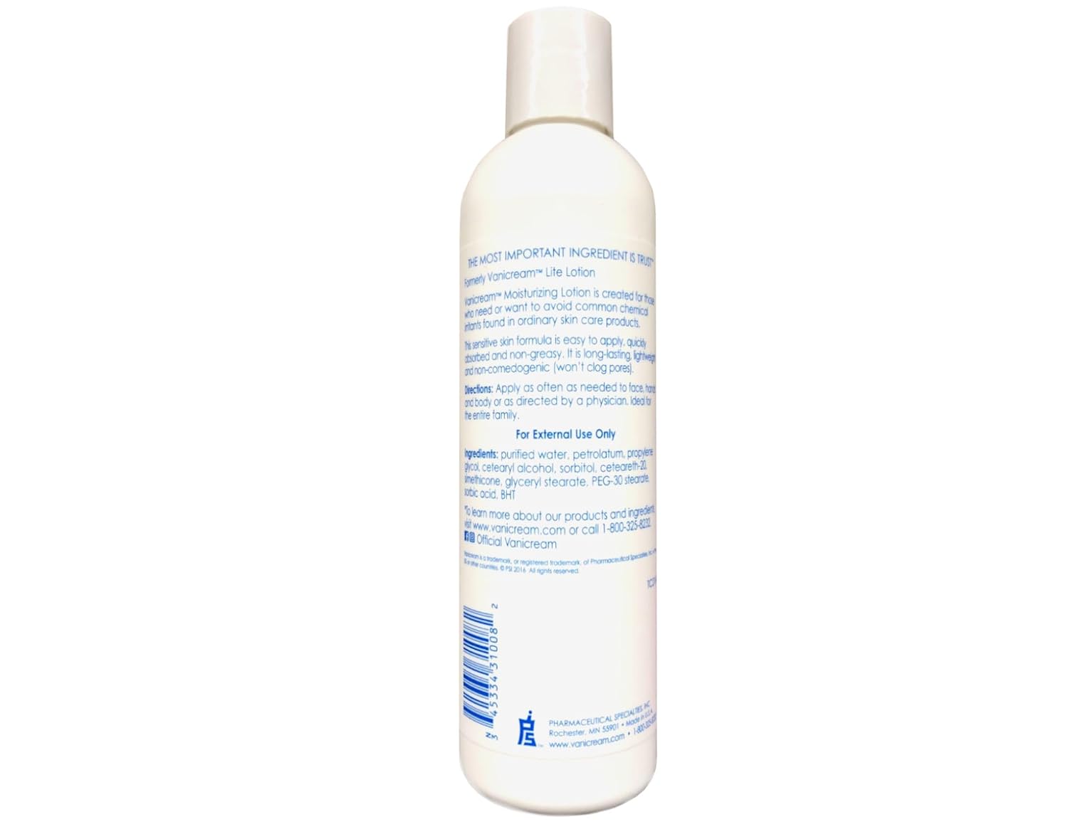 Vanicream Moisturizing Lotion 8 fl oz (237 ml)