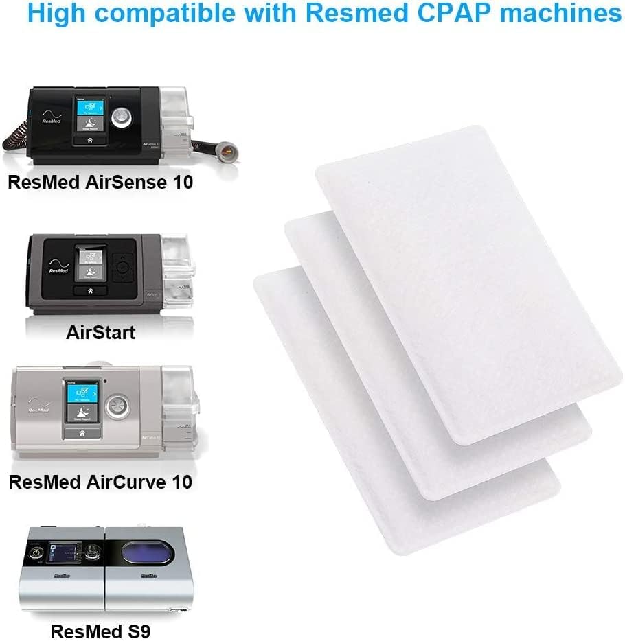 Universal Remsed CPAP Filter for ResMed AirSense 10 (40 Packs), ResMed AirCurve 10, ResMed S9, AirStart, Series CPAP Machines