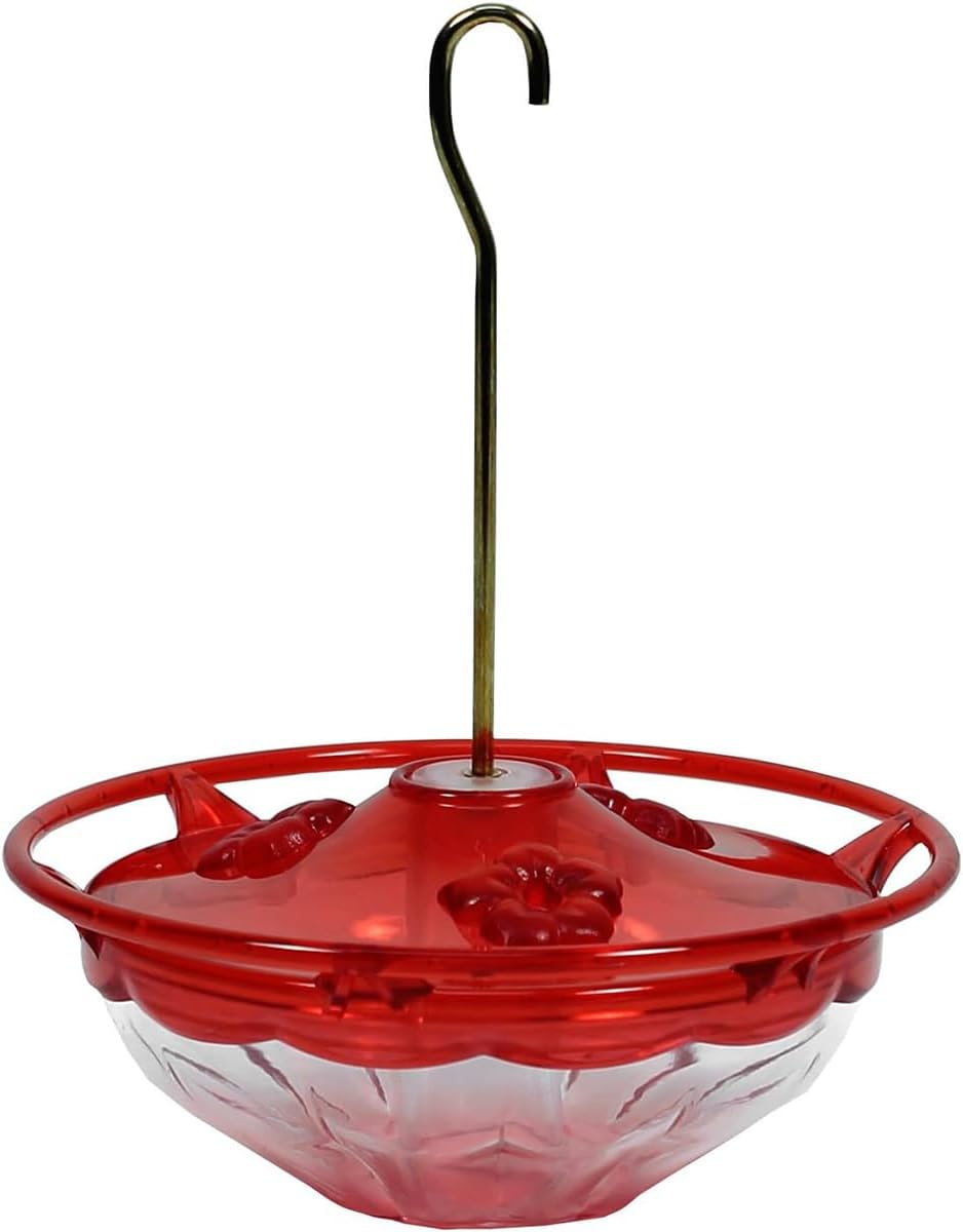 Aspects Mini HummBlossom Hummingbird Feeder, 4 oz, Rose, red, 5"" x 5.5"" x 2.4""" (433)