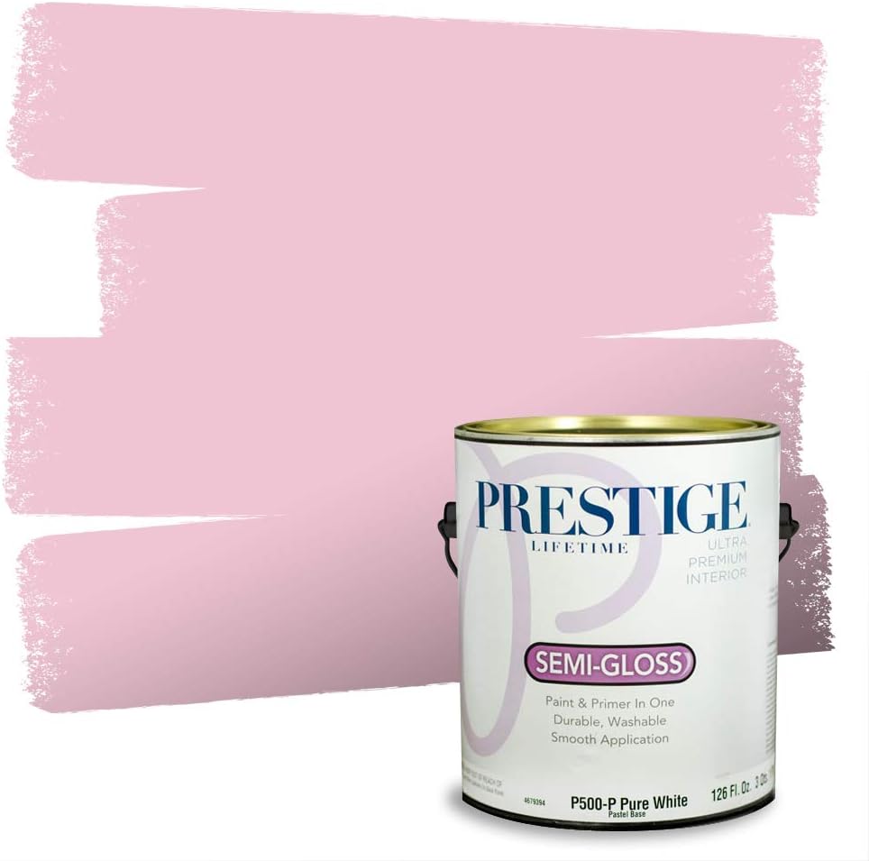 PRESTIGE Paints Exterior Paint and Primer In One, 1-Gallon, Satin, Comparable Match of Sherwin Williams* Grenadine*