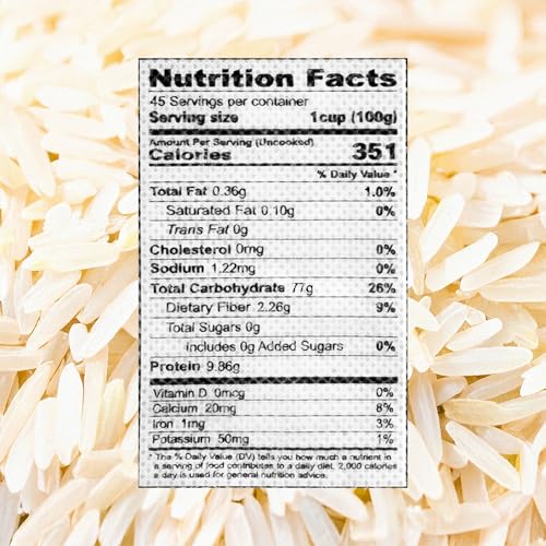 Golden Basmati Rice, 10LB, Gluten Free, Non GMO, Extra Long Grain Rice