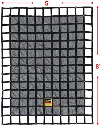 Heavy Duty Cargo Net - Truck Organizer-Interior-Roof Rack-Jeep-SUV- Baja-Camping -(GBN-100) 4' x 4'