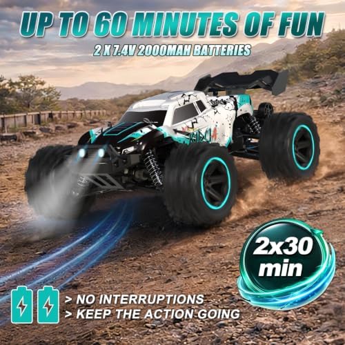 1:14 RC Cars for Adults & Teens, 50 KM/H 4WD Offroad Remote Control Car, 60 Mins Runtime