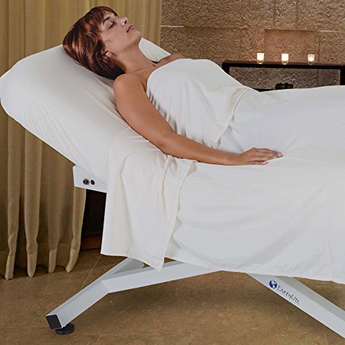 EarthLite Ellora Electric Lift Massage Table, Flat Table Top, Made in USA, 32" x 73, Black