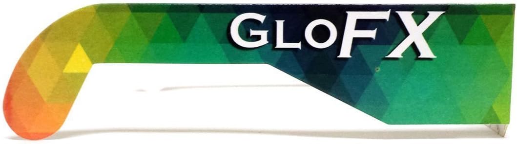 GloFX Paper Cardboard Diffraction Glasses - Great for Christmas Lights, Parties, Raves, Festivals, Light Shows, & Fireworks