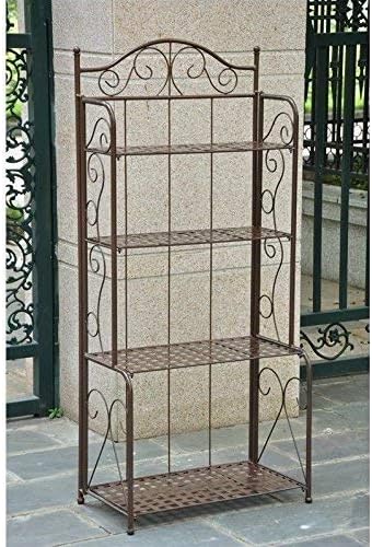4-Tier Iron Indoor/Outdoor Bakers Rack (Bronze)