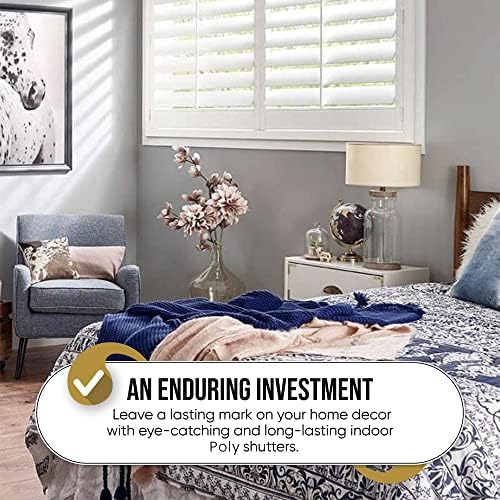 SUNCRAFT SHUTTERS-Plantation Shutters-Interior-Window COVERINGS-Custom Made in 10 Days- DIY Install -Made in North America-Never Needs Painting -25