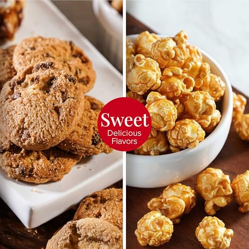 Broadway Basketeers Fun Filled Birthday Gift Basket, Savory Snacks & Sweet | Happy birthday snack boxes with cookies, popcorn, and candy for women, mom, sister, and coworkers.