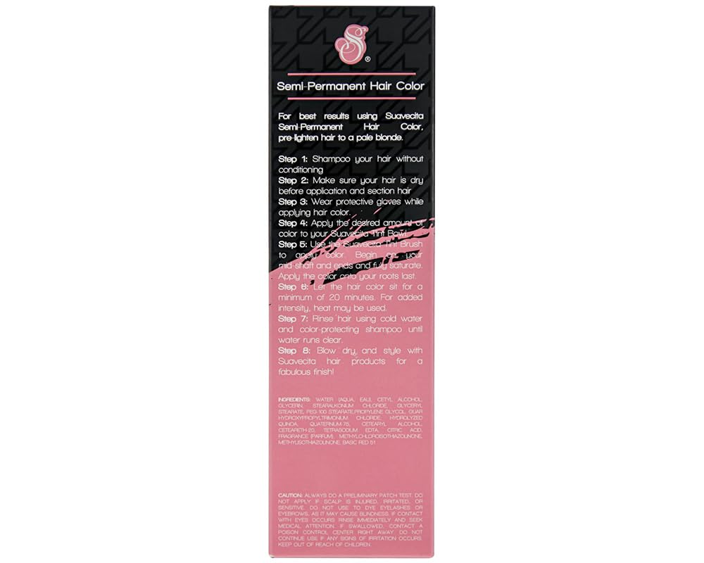 Suavecita Semi-Permanent Hair Color Muse Pink Vegan Cruelty Free