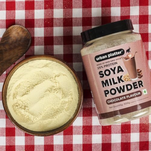 Urban Platter Soya Milk Powder | 35.27 Oz (1kg) | 49% Plant Protein | Unflavored Soy Milk for Coffee, Tea, Smoothies, Baking & Cooking | Non-GMO, Dairy-Free, Vegan