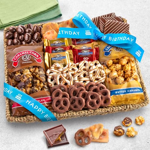 A Gift Inside Chocolate Gift Basket - Sweet Treats Gift Tray, Chocolates Gift Basket for Mom, Dad, Family & Friends
