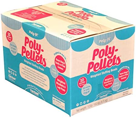 Fairfield Poly-Fil Poly-Pellets, Premium Polyester Weighted Stuffing Beads, Stuffing for Stuffed Animals, Toys, Bean Bags, Weighted Blankets, and More