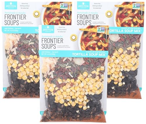 Frontier Soups Homemade In Minutes Soup Mix, South of The Border Tortilla, 4.5 Ounce