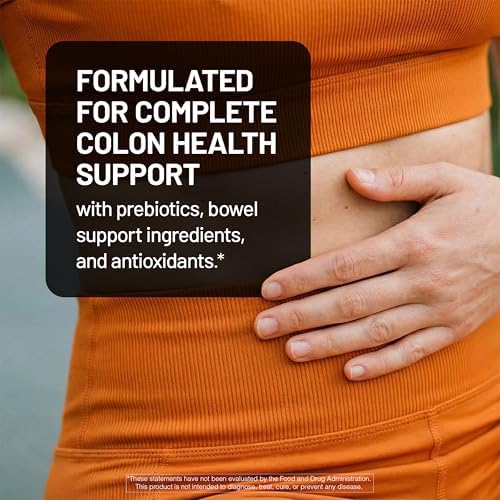 Naturewise Total Colon Care Herbal Cleanse - With Prebiotics, Botanicals, & Antioxidants - for Regular Bowel Movement, Digestion, Gut Health - Vegan