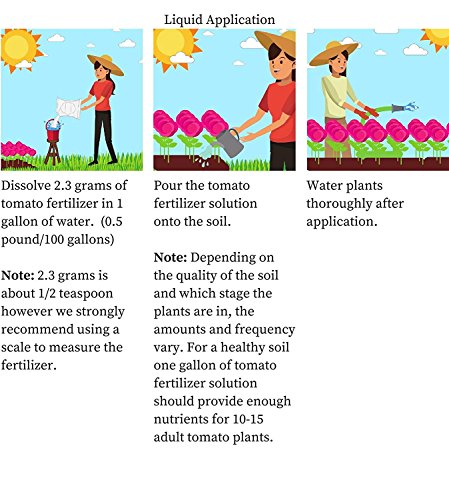Greenway Biotech, Inc. Tomato Fertilizer 4-18-38 Powder - Water Soluble with Chelated Micronutrients for Tomatoes Peppers Eggplant - Bigger Fruit Better Flavor - Hydroponics or Soil - 5 LB