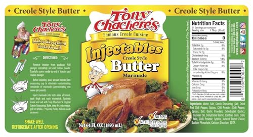 Tony Chachere's Injectable Butter Creole Style Marinade, 64 oz