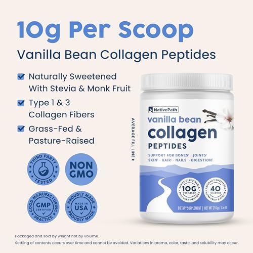 NativePath Collagen Peptides, Wild Berry, Grass-Fed, 20 Servings