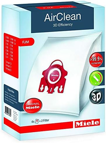 Miele FJM Vacuum Cleaner Bags, XL-Pack for Select Canister Vacuums