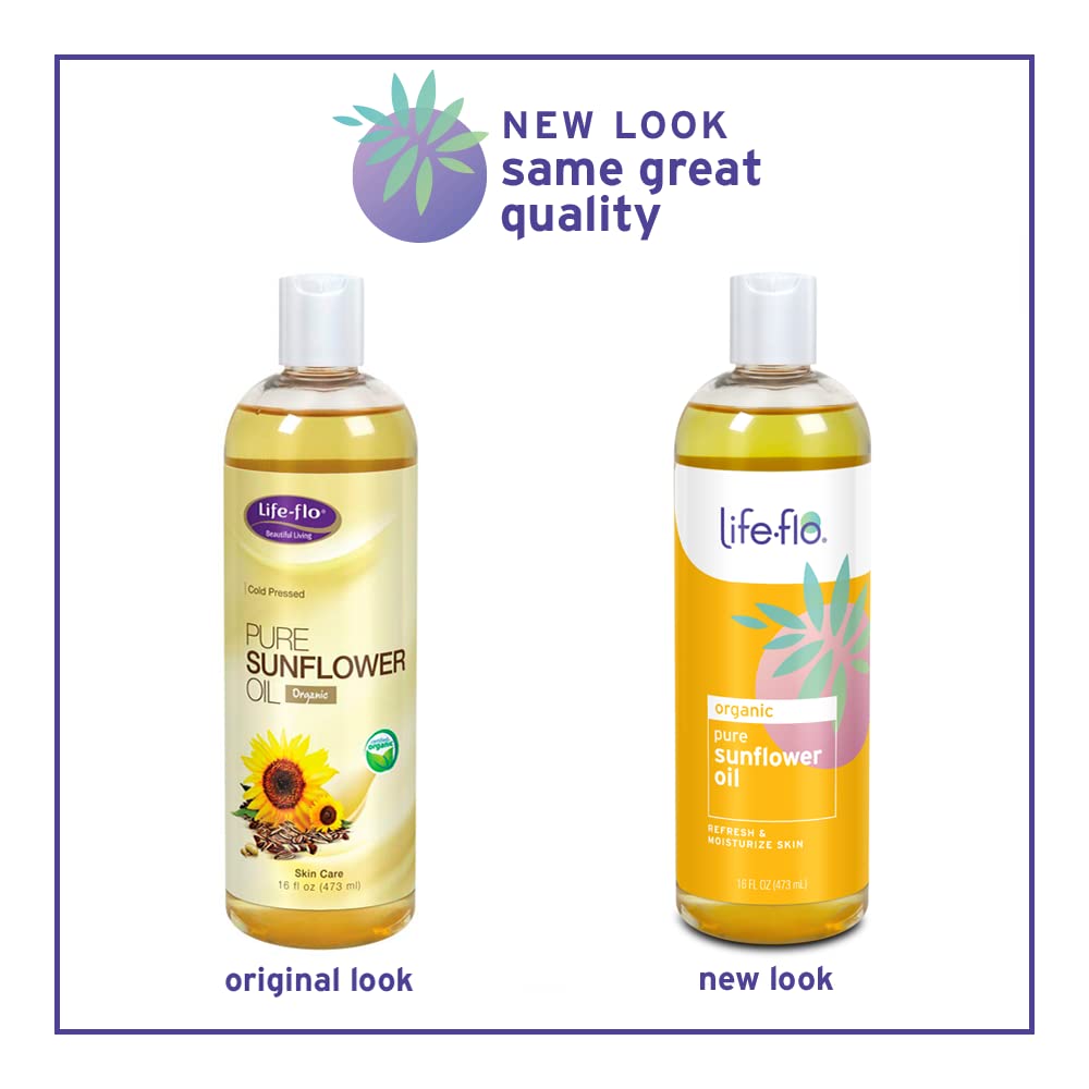 LIFE-FLO Pure Coconut Oil, Fractionated, Refined Liquid Coconut Oil, Skin Care, Hair Care, Massage, Aromatherapy, All Skin Types, Hypoallergenic, 60-Day Guarantee, Not Tested on Animals, 16oz
