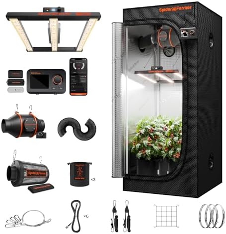 Spider Farmer 2x2ft Grow Tent Kit with GGS Controller Automatic Grow System