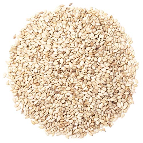 Food to Live Organic Hulled Sesame Seeds, 2 Pounds – Whole Raw White Sesame Seeds, Non-GMO, Kosher, Vegan, Unroasted, Bulk. High in Iron, and Calcium. Perfect for Tahini Paste, Stir-fries, and Salads.