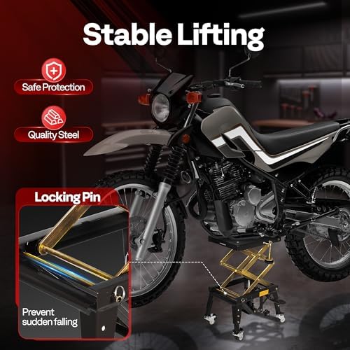 VIVOHOME 350 Lbs Heavy Duty Hydraulic Motorcycle Lift Jack