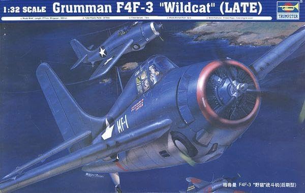 Trumpeter F4F3 Wildcat Fighter Late Version (1/32 Scale)