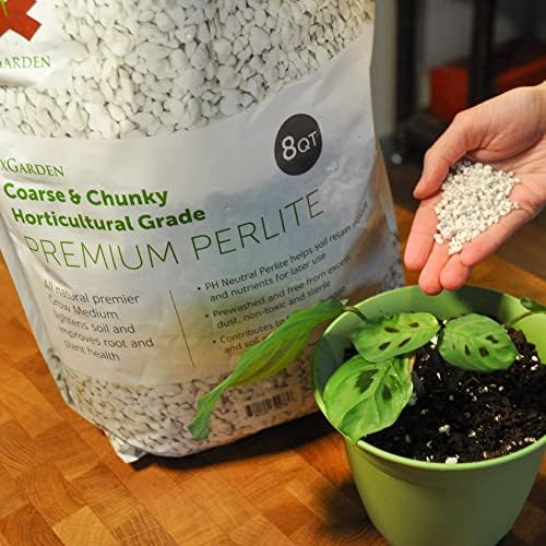 xGarden Horticultural Grade Perlite for Plants Indoor & Outdoor, Coarse & Chunky for House Plants, Gardening & Potting Mix, Organic Soil Amendment