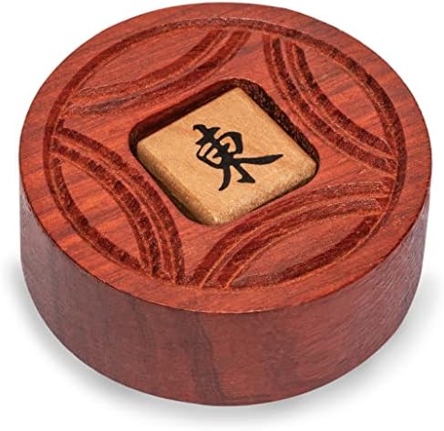 Yellow Mountain Imports Wooden Mahjong Bettor/Wind Indicator - Mahjong Accessory for Chinese or American Mahjong Play