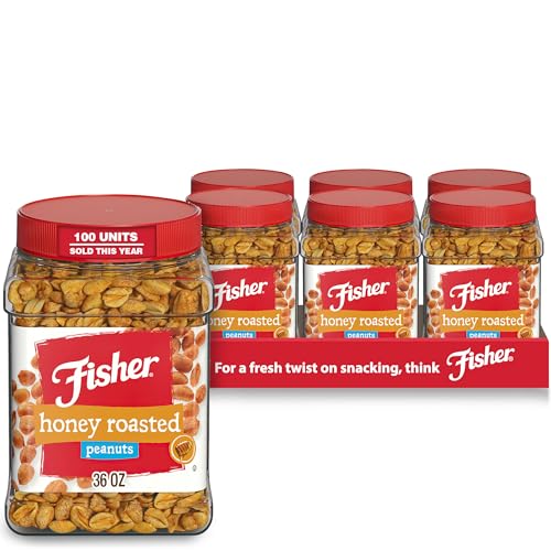 Fisher Snack Butter Toffee Peanuts, 42 Ounces (Pack of 1), No Artificial Colors or Flavors, 100% Recyclable