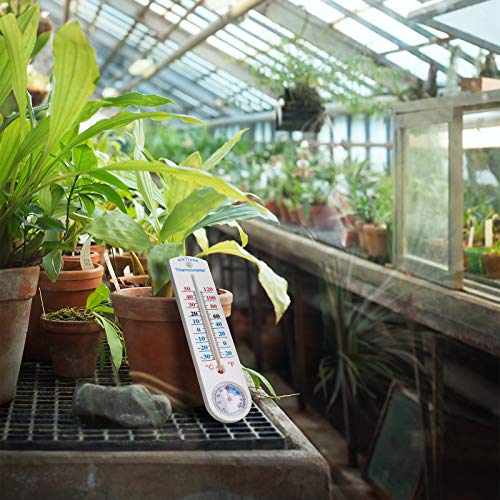 Outdoor Indoor Hygrometer Thermometer, Humidity Monitor, Temperature Humidity Gauge Meter with Celsius/Fahrenheit (℃/℉) for Patio, Field, Cellar