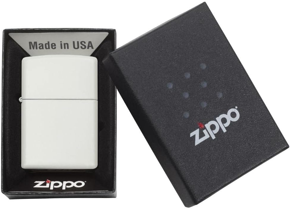 Zippo Lighter – Personalized Custom Message Engraved Windproof Classic Pocket Lighter Black Matte