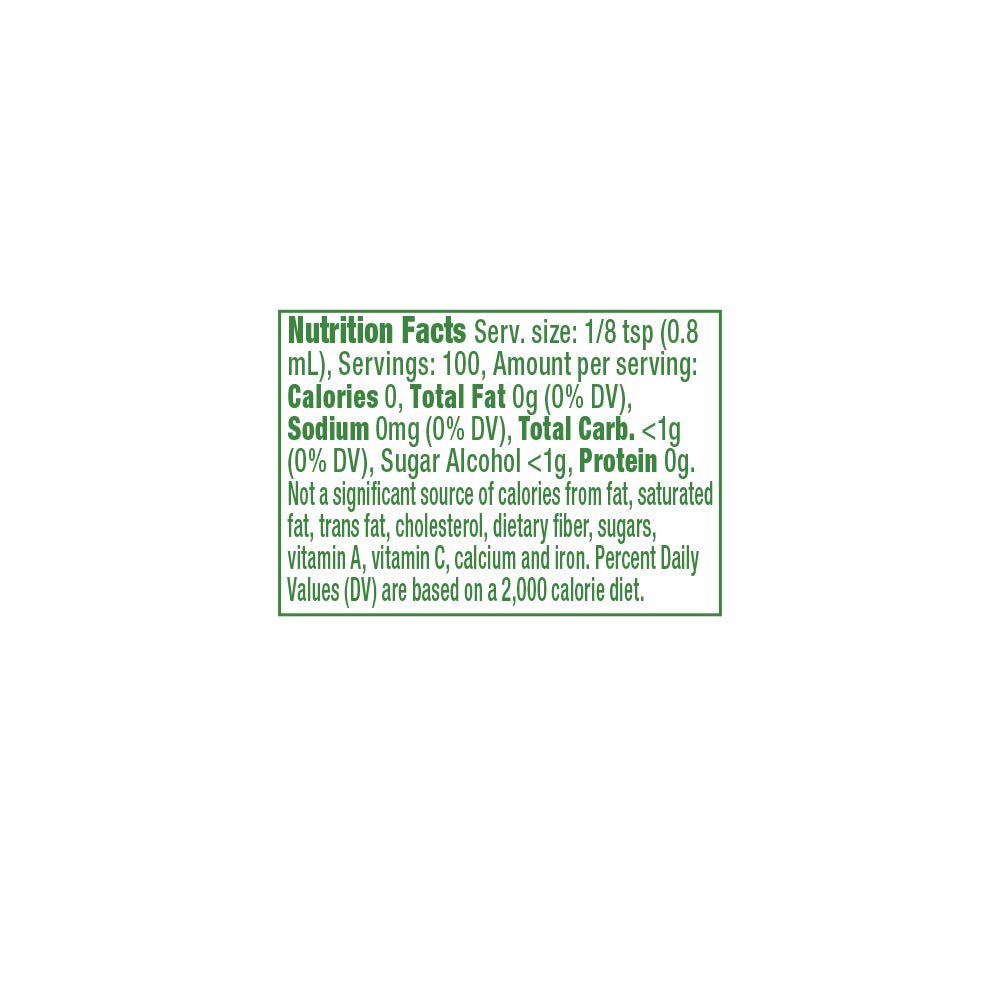 Truvia Organic Zero-Calorie Liquid Stevia Sweetener, 2.7 fluid ounce bottle, Vanilla flavor