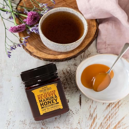 Taylor Pass Honey Co Manuka Honey UMF 15+ MGO 514+ | Monofloral New Zealand Honey | Premium, Sustainable, Non-GMO, Halal