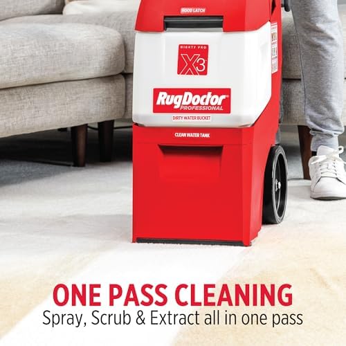 Rug Doctor Mighty Pro X3 Commercial Carpet Cleaner with Pet Cleaner Pack