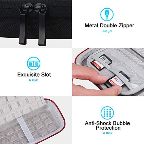 Lacdo Hard Carrying Case for SanDisk Extreme Pro/SanDisk Extreme Portable External SSD 500GB 1TB 2TB 4TB 8TB USB-C Solid State Drive EVA Shockproof