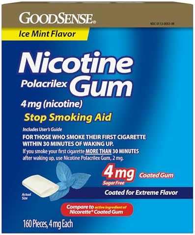 GoodSense Nicotine Polacrilex Lozenges 2 mg, Cherry Flavor, 108 Count