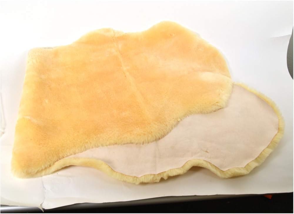US Sheepskin Medical Sheepskin Rug, Fluffy Rugs 39.5-43.5 in x 24 in Tan | Preventing Bedsores