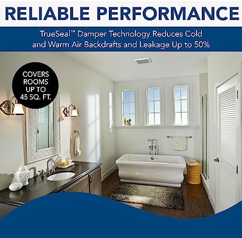 Broan-NuTone Bathroom Exhaust Fan, Easy Install, Powerful 110 CFM, Quiet 1.0 Sones, Energy Star