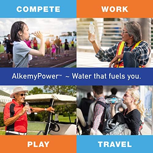 AlkemyPower™ Hydration Electrolyte Powder, No Sugars, Salts, Carbs, Flavors or Calories, 100% Natural, Convenient Stick Pack, 6 Count