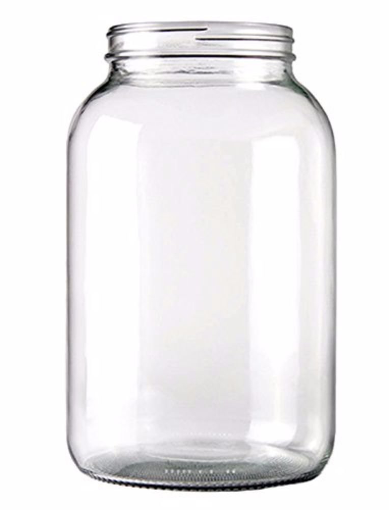 Home Brew Ohio One Gallon Wide Mouth Glass Jar With Grommeted Lid