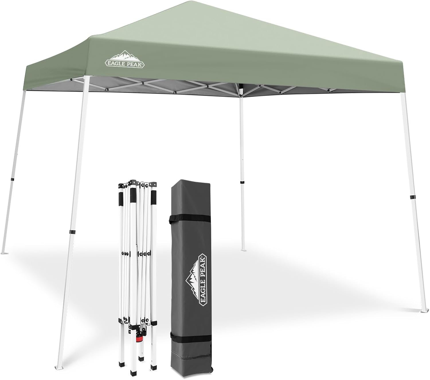 EAGLE PEAK 10x10 Slant Leg Pop Up Canopy Tent, Blue