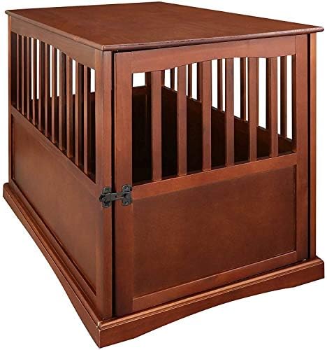 Casual Home Wooden Small Pet Crate, End Table, Espresso,19.5"W x 22.5"D x 22.5"H