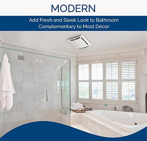 Broan-NuTone BKR60 QuickKit Ultra-Quiet Bath Fan Replacement Motor and Cover/Grille, 60 CFM, 20% more power, White