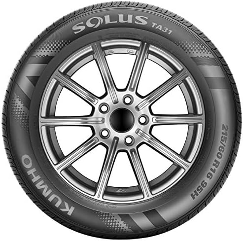 Kumho Solus TA31 All-Season Tire - 215/55R17 94V | Passenger Performance All Season Traction 94V Rated Standard Load Radial Construction Black Sidewall Tire