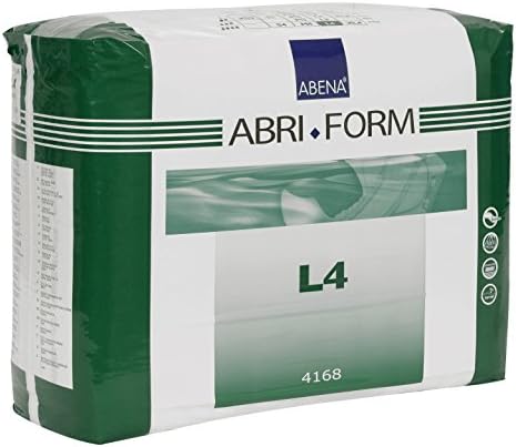 Abena Abri-Form Comfort Plastic-Backed Briefs, Level 4, (Medium To Large Sizes) Medium, 14 Count | Disposable